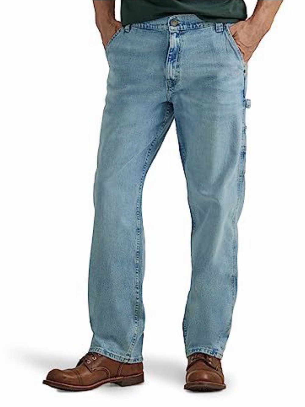 NWT Lee Men’s Carpenter Jeans 32x30 Light Wash Straight Leg
